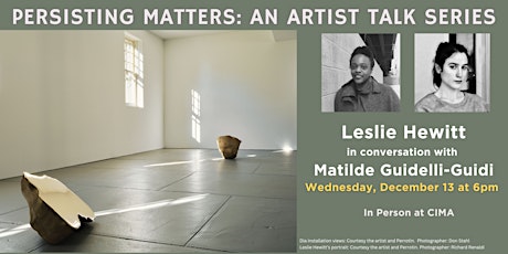 Hauptbild für Persisting Matters: An Artist Talk Series - Leslie Hewitt