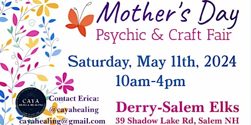 Primaire afbeelding van Mother's Day Psychic & Craft Fair-NOT sold out! FREE event!