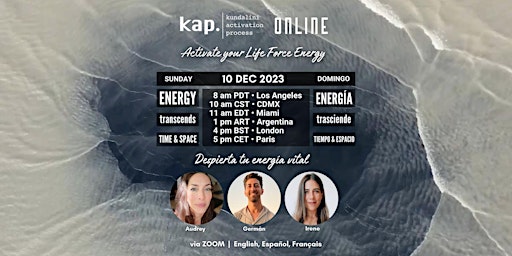 KAP Kundalini Activation Process • Online • 10 December • EN/ES/FR primary image