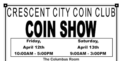 Primaire afbeelding van Crescent City Coin Club - Coin Show