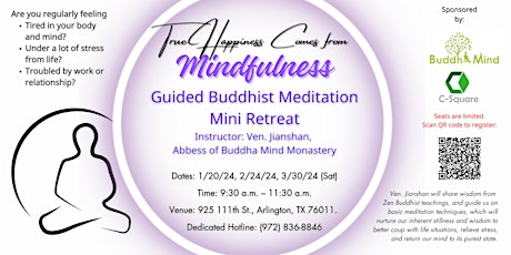 Buddhist Guided Meditation Mini Retreat