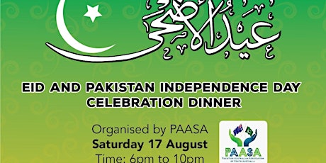 Eid & Pakistan Independence Day Celebrations Dinner primary image