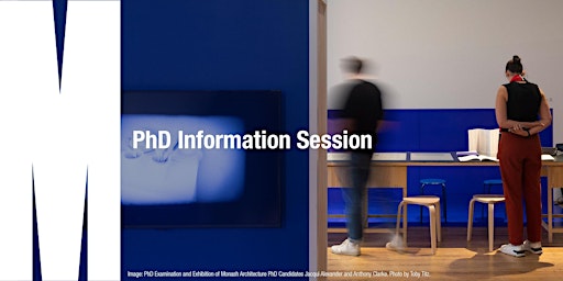 Primaire afbeelding van Monash Art, Design and Architecture PhD Information Session 2024