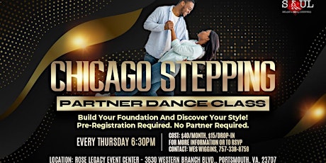 Portsmouth - Beginners Chicago Stepping Partner Dance Class