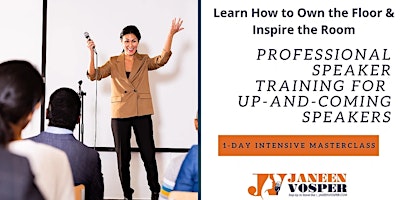 Image principale de Public Speaker Training for Up-and-Coming Speakers