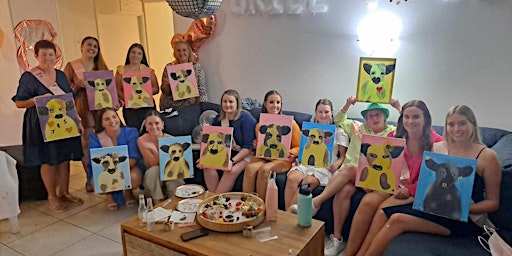 Paint and Sip session in City with byo drinks on Thursdays  primärbild