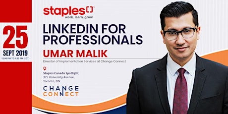 Staples x Change Connect Lunch and Learn - LinkedIn for Professionals primary image