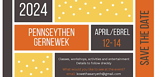 Primaire afbeelding van Pennseythen Gernewek 24/ Cornish Language Weekend 24