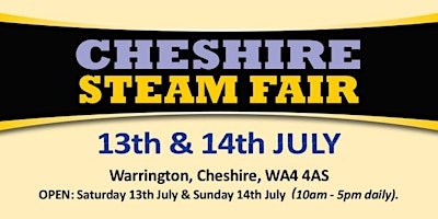 Primaire afbeelding van Cheshire Steam Fair 2024 - Admission Tickets