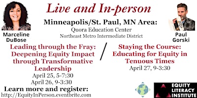 Imagen principal de In-Person Institutes for Equity Educators - Minneapolis/St. Paul