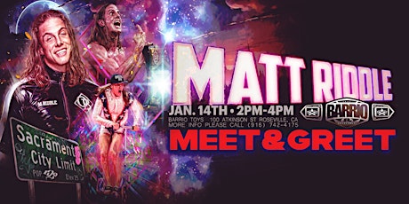 Imagem principal do evento Matt Riddle Meet & Greet
