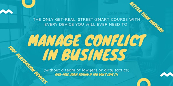 World-Exclusive Street-Smart Conflict Resolution Management: Rome (13-14 March 2020)