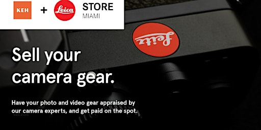 Imagem principal do evento Sell your camera gear (free event) at Leica Store Miami