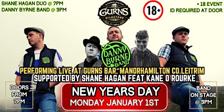 Danny Byrne Band @ Gurns Bar on New Year’s Day primary image