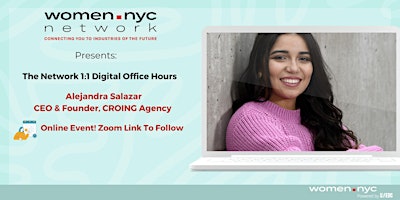 Women.NYC Network | 1:1 Digital Office Hours with Alejandra Salazar primary image