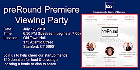 Viewing party for preRound premiere on July 17 primary image