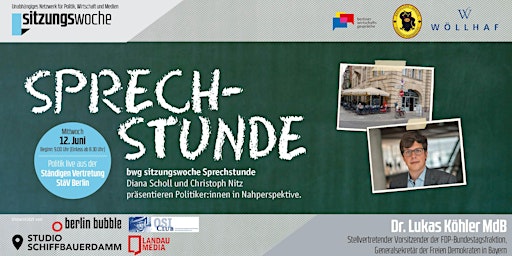 sitzungswoche Sprechstunde Dr. Lukas Köhler MdB primary image