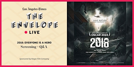 Imagem principal do evento Envelope Live: 2018: Everyone Is A Hero - In-Person Screening + Q&A