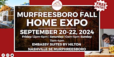 Hauptbild für Murfreesborob Home Expo, September 2024