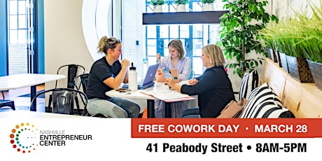 Free Coworking Day at the Nashville Entrepreneur Center