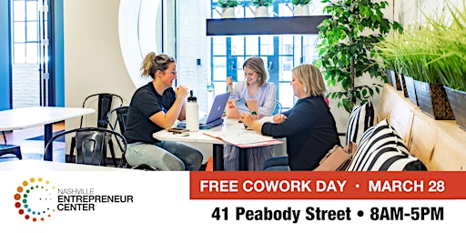 Imagen principal de Free Coworking Day at the Nashville Entrepreneur Center