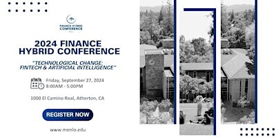 Hauptbild für 2024 Finance Hybrid Conference - Technological Change: Fintech & Artificial