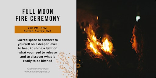 April - Full Moon Fire Ceremony with Breathwork & Movement primary image