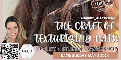 Imagem principal do evento THE CRAFT OF TEXTURIZING HAIR with Ally Brown