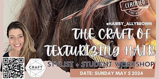 Imagem principal do evento THE CRAFT OF TEXTURIZING HAIR with Ally Brown