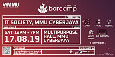 BarCamp Cyberjaya 2019 primary image