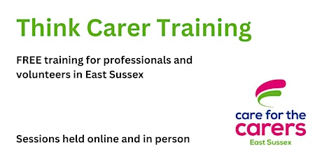 Online 'Think Carer' Training primary image
