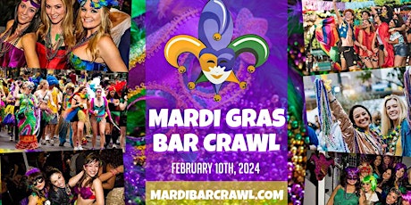 Primaire afbeelding van 4th Annual Mardi Gras Bar Crawl - Dallas