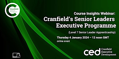 Senior Leader Executive Programme  - January 2024 primary image