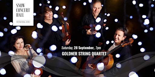 Imagem principal do evento GOLDNER STRING QUARTET  Ticketing link in description