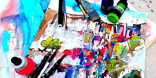 Immagine principale di Painting and Drawing with Colourful Inks 