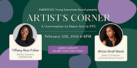 Artist's Corner with Tiffany Rea-Fisher & Alicia Graf Mack primary image