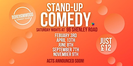 Imagen principal de Borehamwood Comedy Club- Stand Up Comedy Night