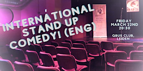 Image principale de International Stand Up Comedy @QBus Club Leiden