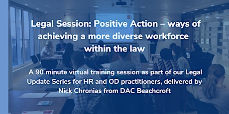 Immagine principale di Positive Action – ways of achieving a more diverse workforce within the law 