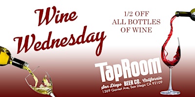 Image principale de Wine Wednesday at Taproom