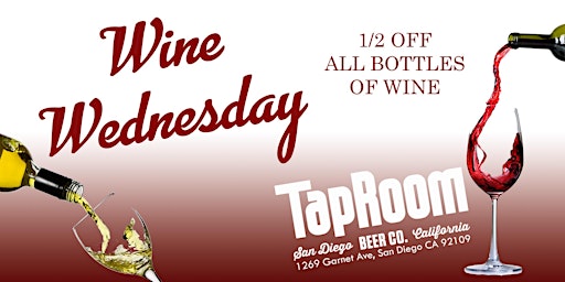 Image principale de Wine Wednesday at Taproom