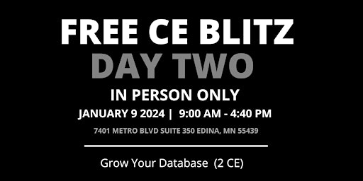 CE BLITZ: Grow your Database primary image
