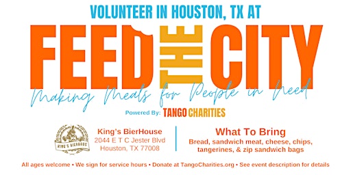 Feed The City Houston: Making Meals for People In Need primary image