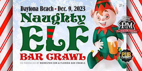 Imagem principal do evento Naughty Elf Bar Crawl (Daytona Beach)