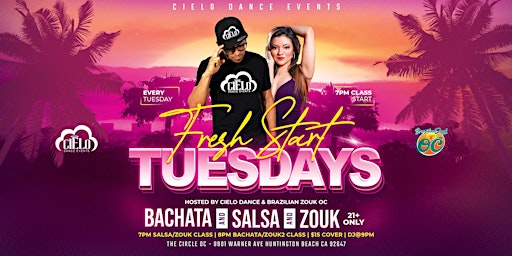 Primaire afbeelding van Bachata, Salsa & Zouk In Huntington Beach