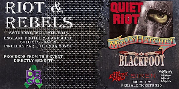 Riot & Rebels with Quiet Riot, Molly Hatchet and BLACKFOOT 