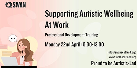 SWAN Training -Supporting Autistic Wellbeing at Work