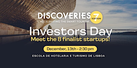 Imagem principal do evento Discoveries - Pitching the Smart Tourism