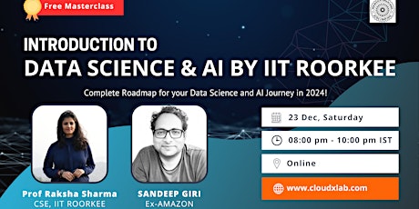 Introduction to Data Science, Machine Learning and AI by IIT Roorkee primary image