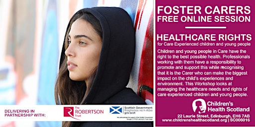 Primaire afbeelding van CHILDREN & YOUNG PEOPLE'S HEALTH RIGHTS FOR FOSTER CARERS IN SCOTLAND